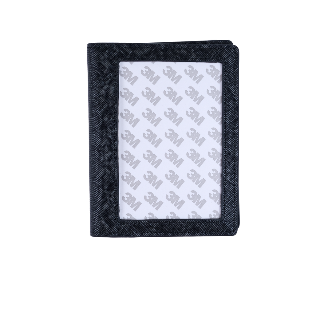 Black Self Finishing Passport Cover