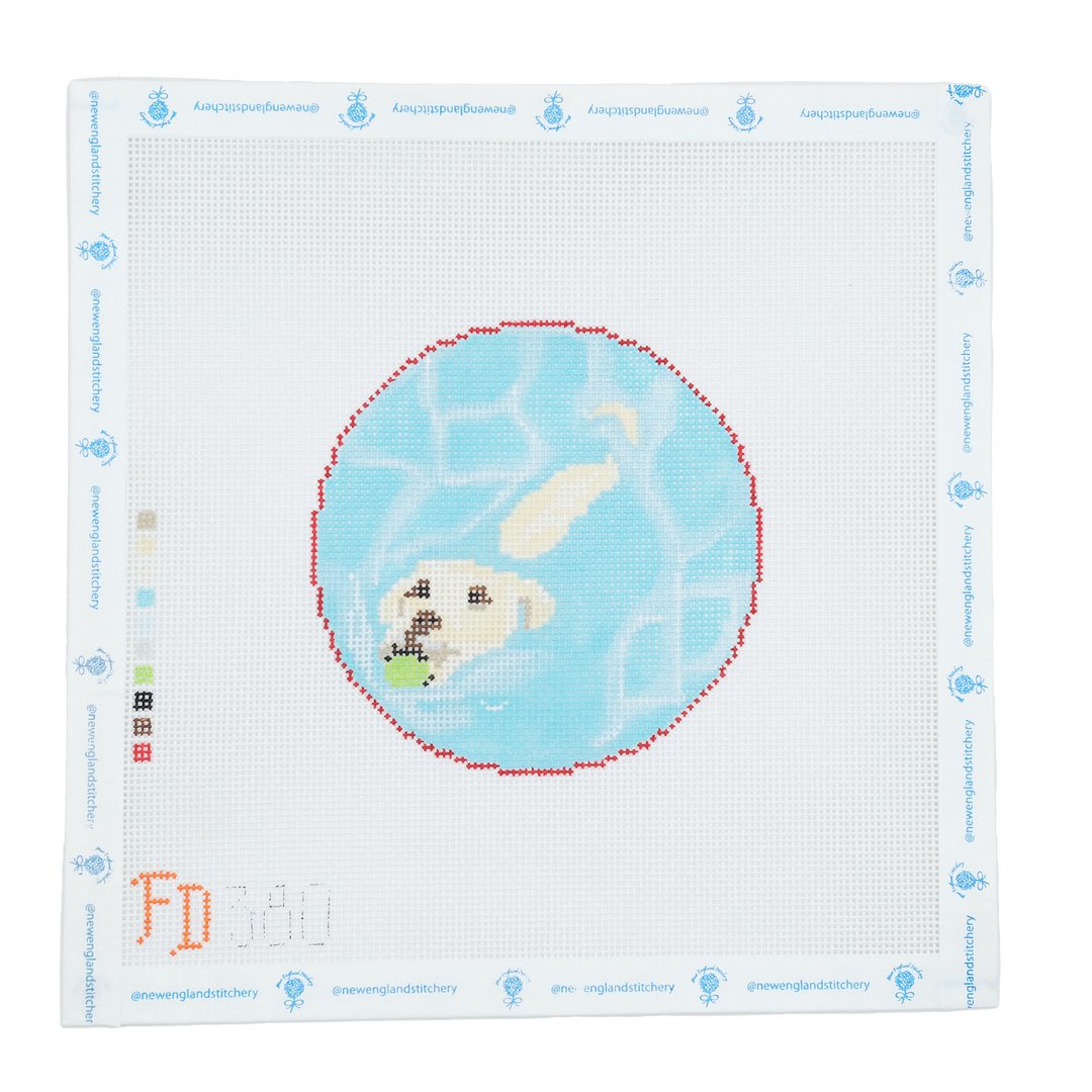 Lab in Pool
