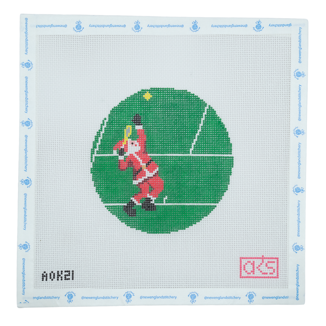 Sporty Santa Ornament - Tennis