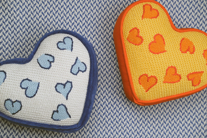 Blue Heart Pillow
