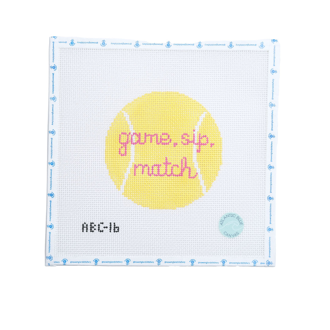 Game, Sip, Match Tennis Ball