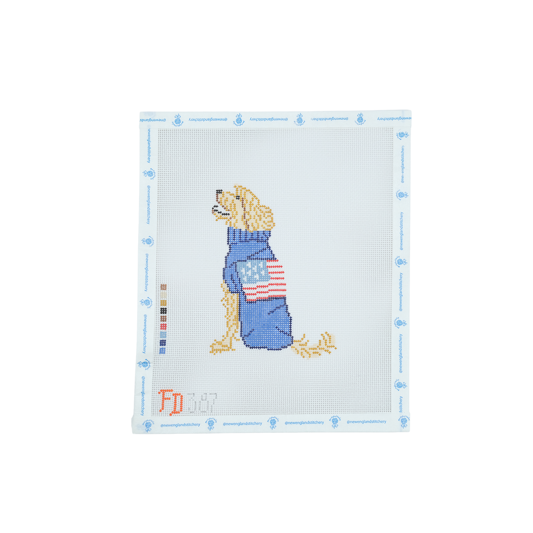 Golden Doodle in Sweater