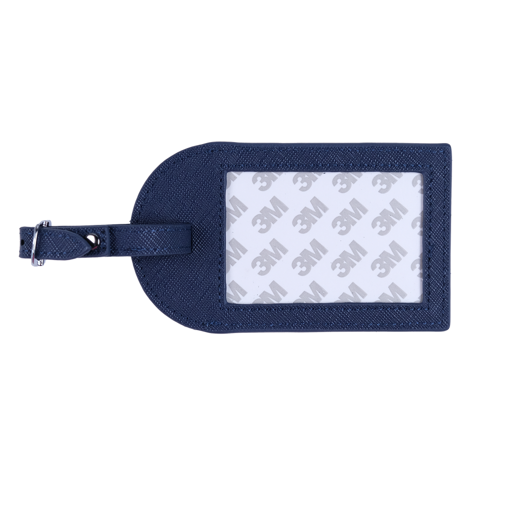 Navy Self Finishing Bag Tag