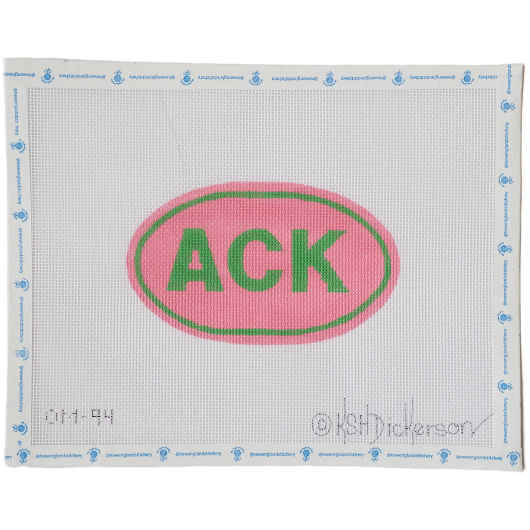 Pink and Green Ack Bumper Sticker