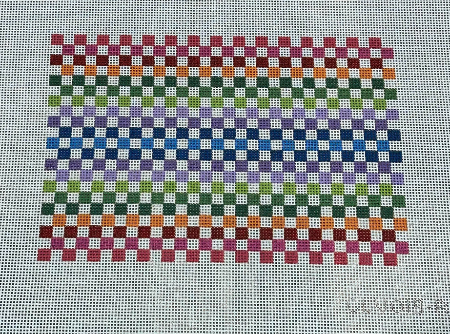 Rainbow Check Clutch - Trunk Show
