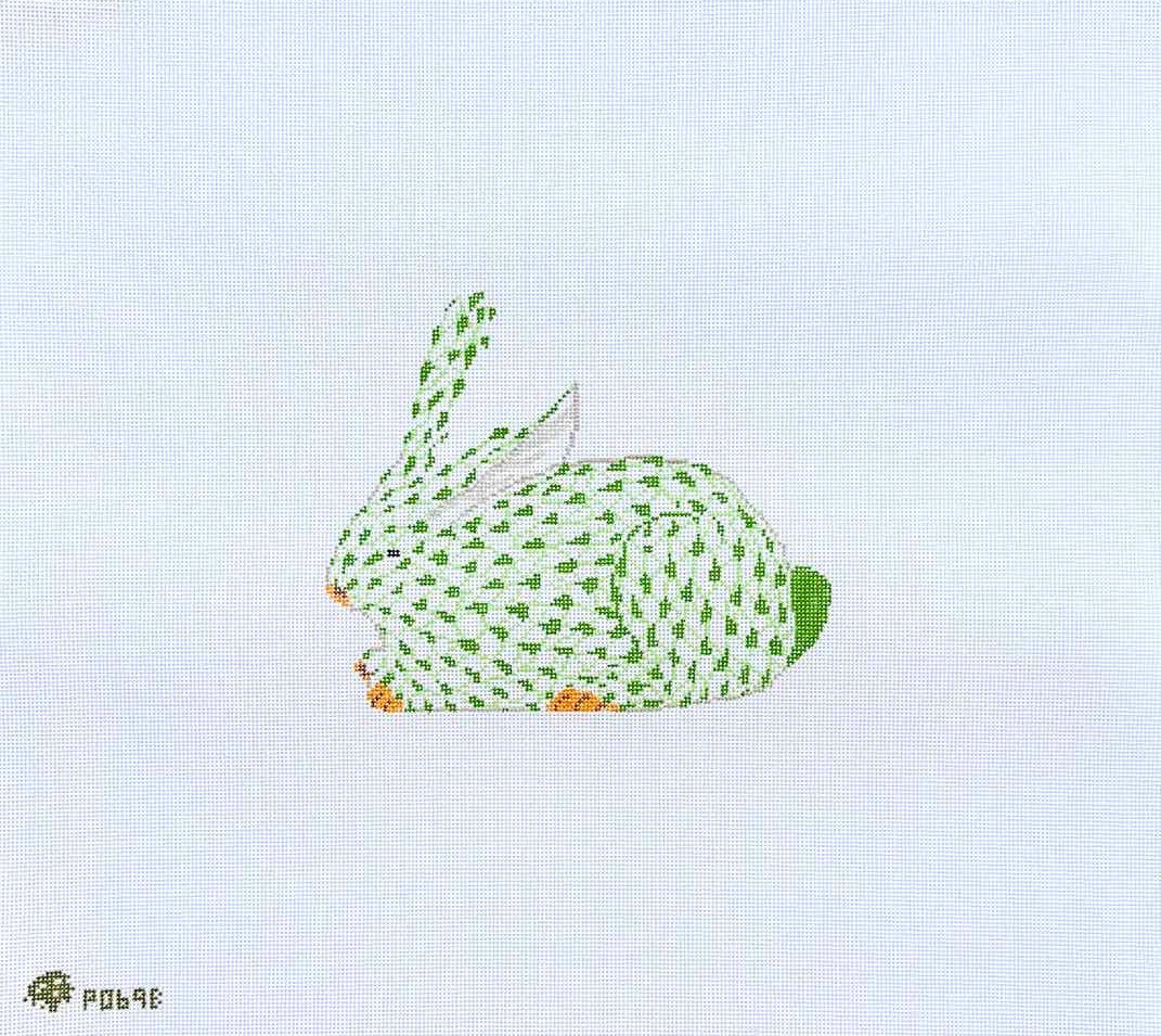 Green Herend Bunny