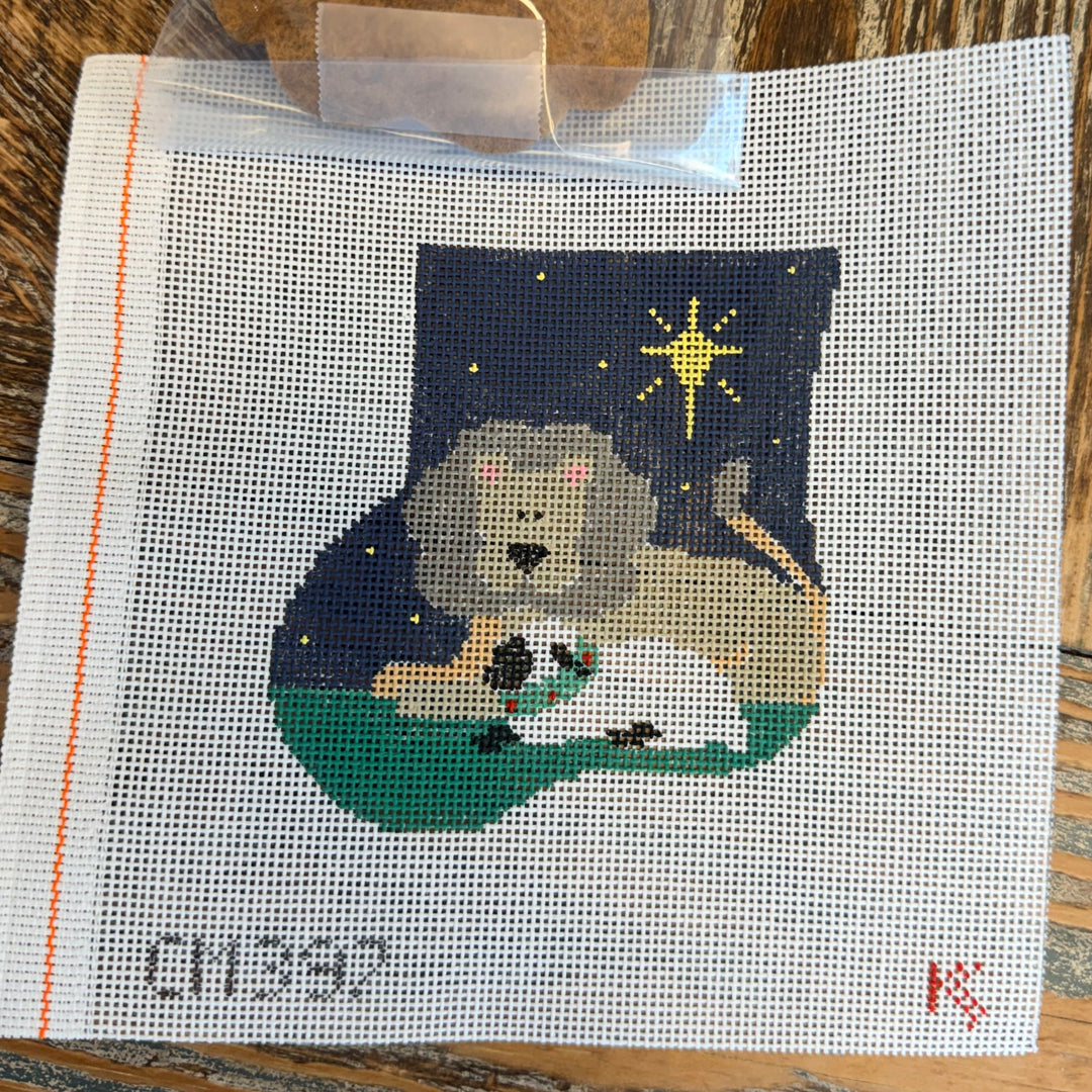 Lion and Lamb Mini Sock with Lion Insert - CM397