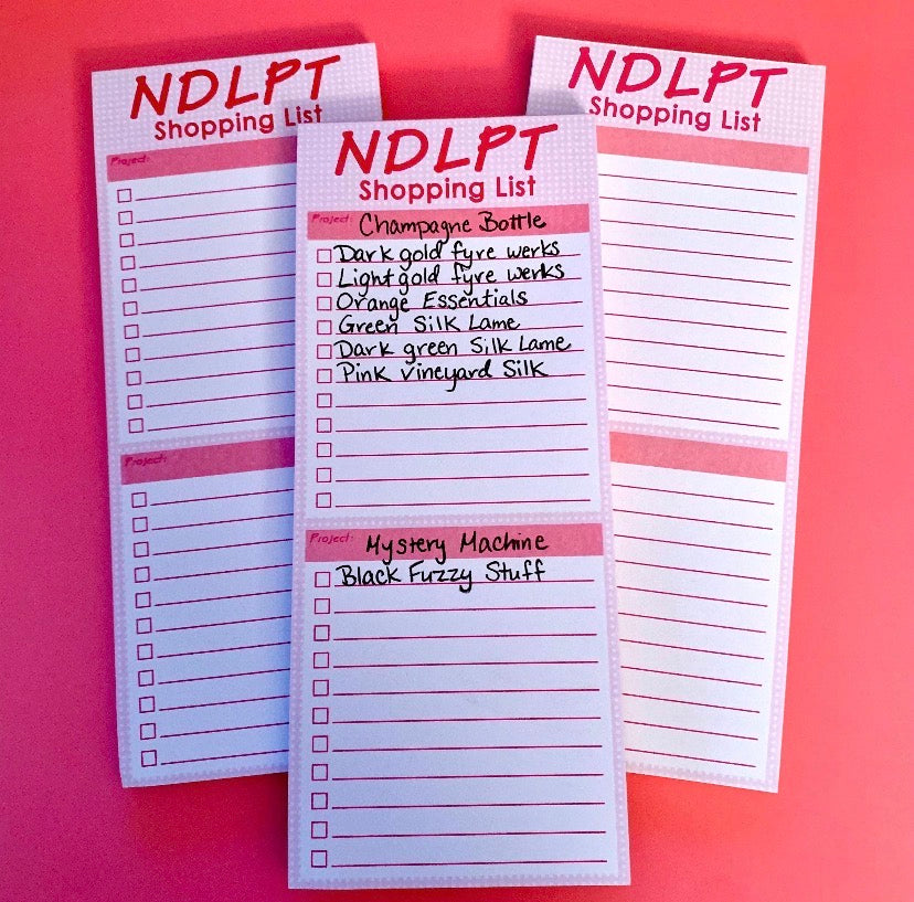 NDLPT Shopping List Notepad
