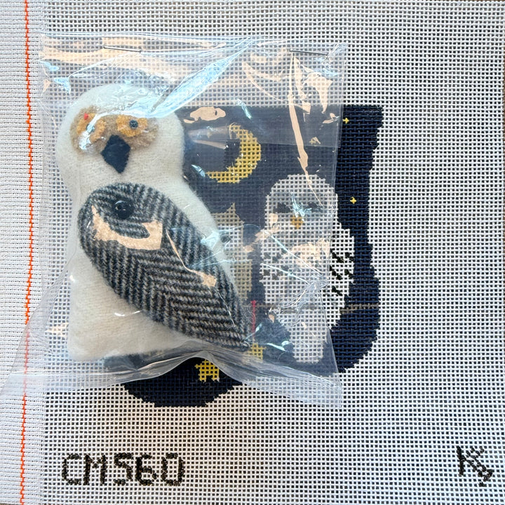 Starry Night Owls Mini Sock with Snowy Owl Insert - CM560
