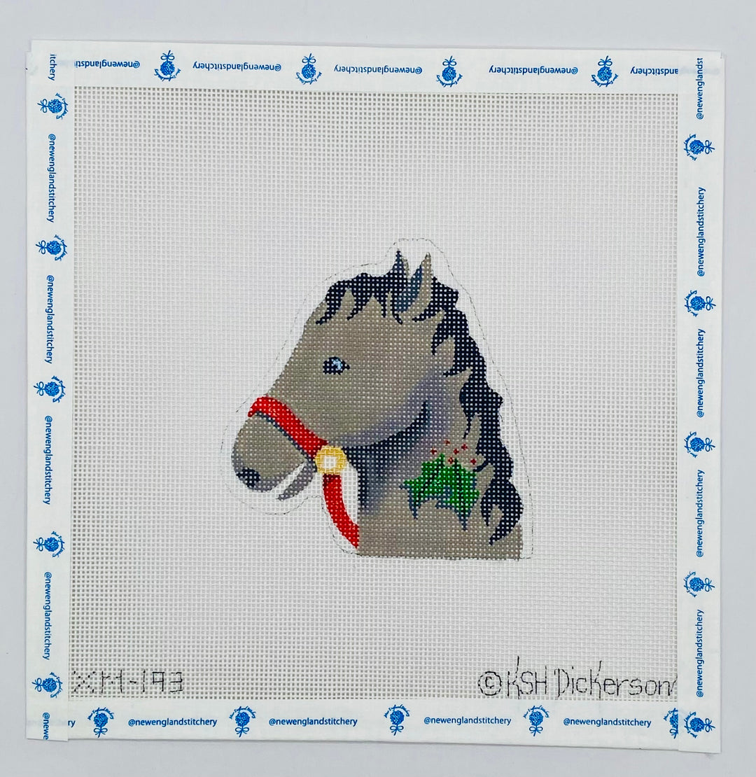 Christmas Horse with Holly
