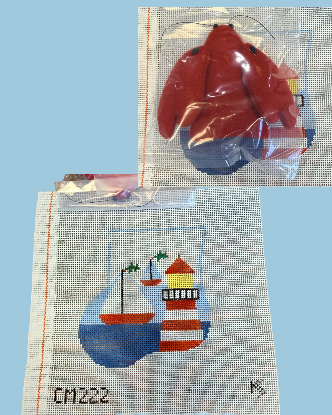 Lighthouses Mini Sock with Lobster Insert - CM222