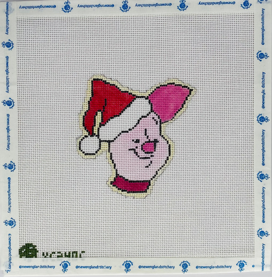 Pig with a Santa Hat