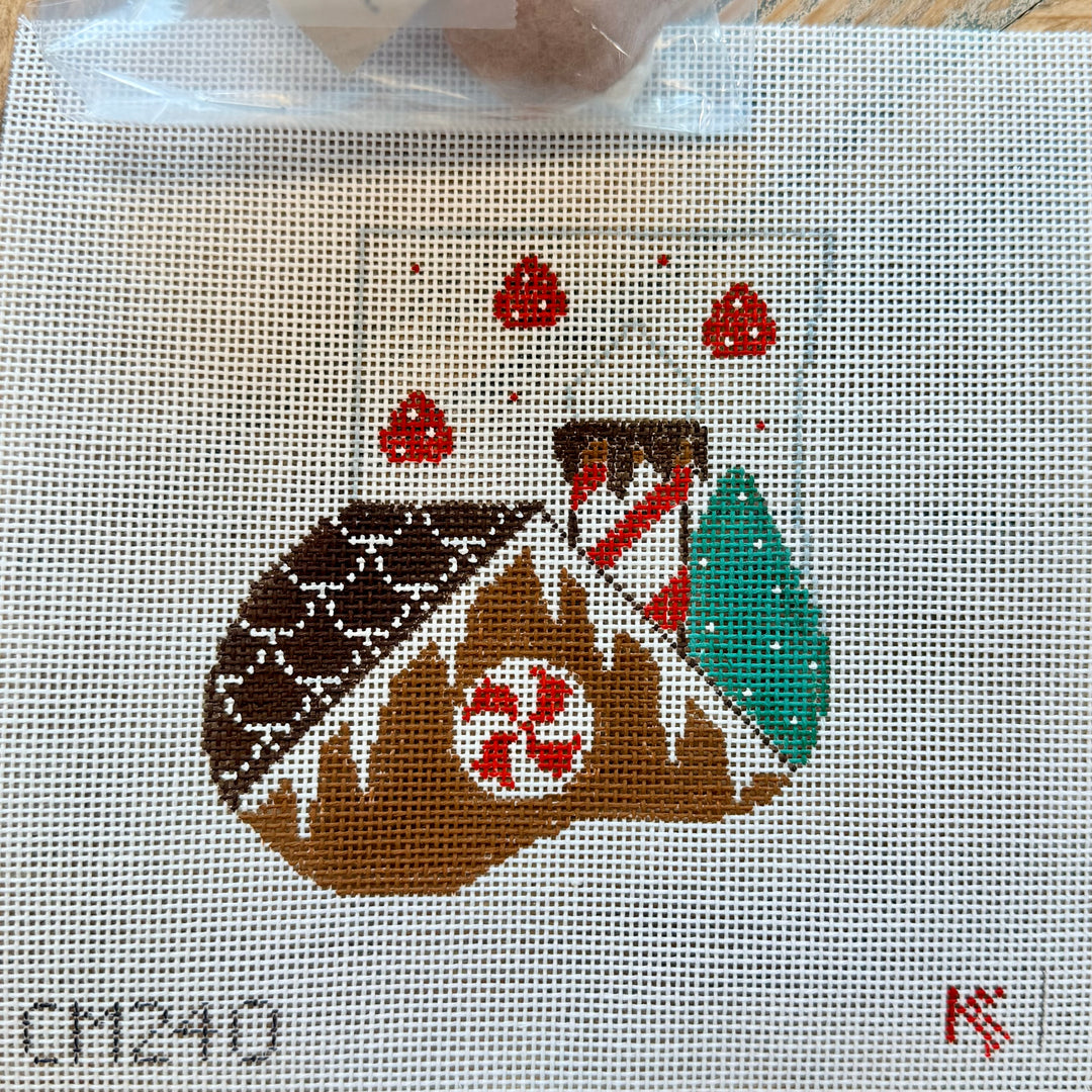 Gingerbread House Mini Sock with Gingerbread Man Insert - CM240