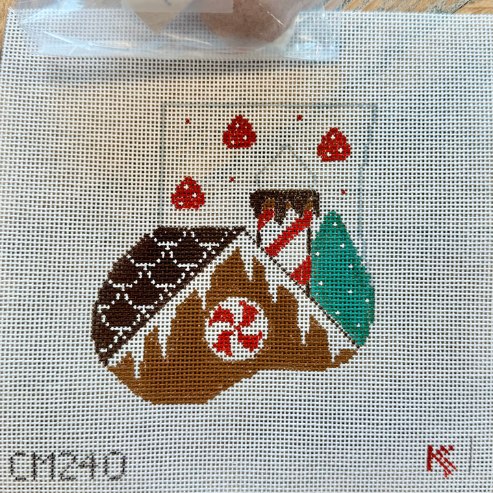 Gingerbread House Mini Sock with Gingerbread Man Insert - CM240