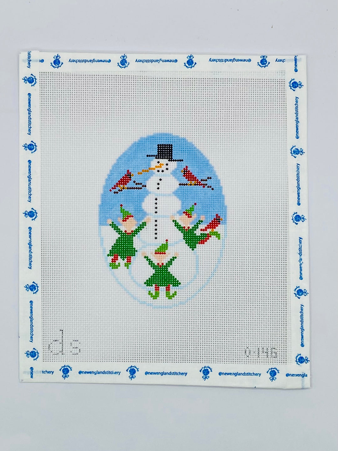 Elves and Snowman Ornament