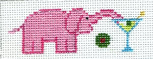 Pink Elephant Key Fob