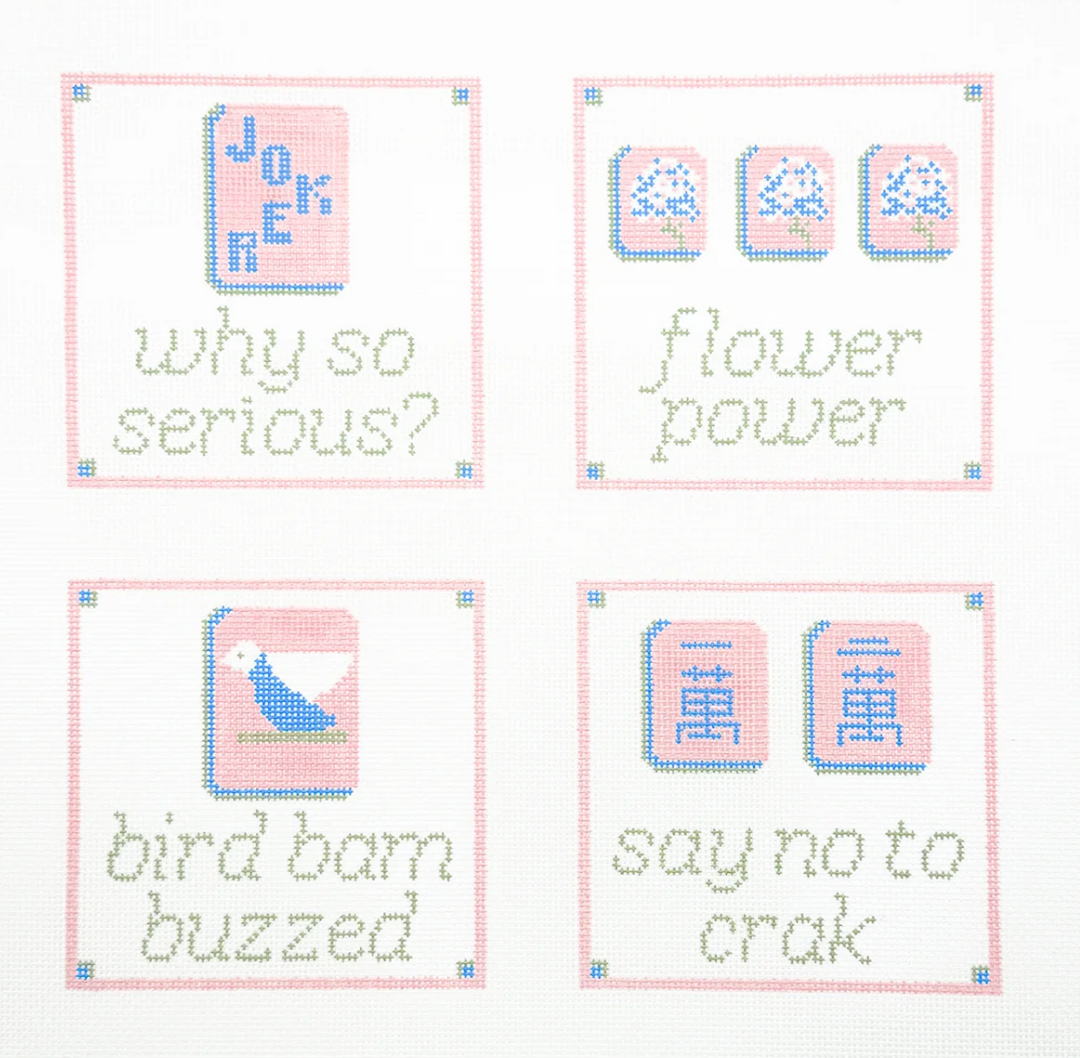 Mahjong Coasters Set of 4