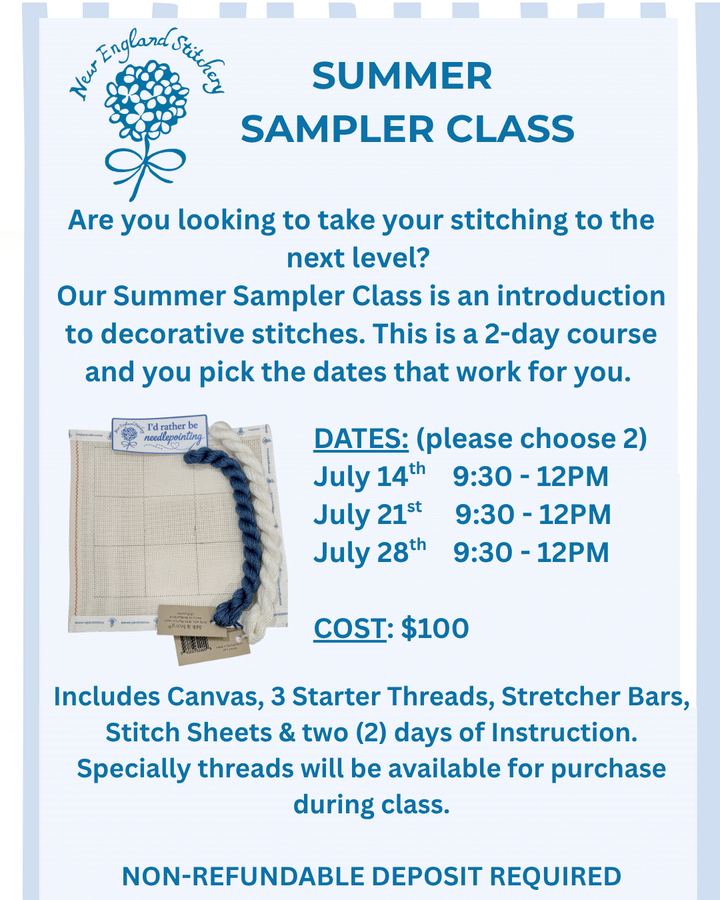 Summer Sampler: An Introduction to Decorative Stitches