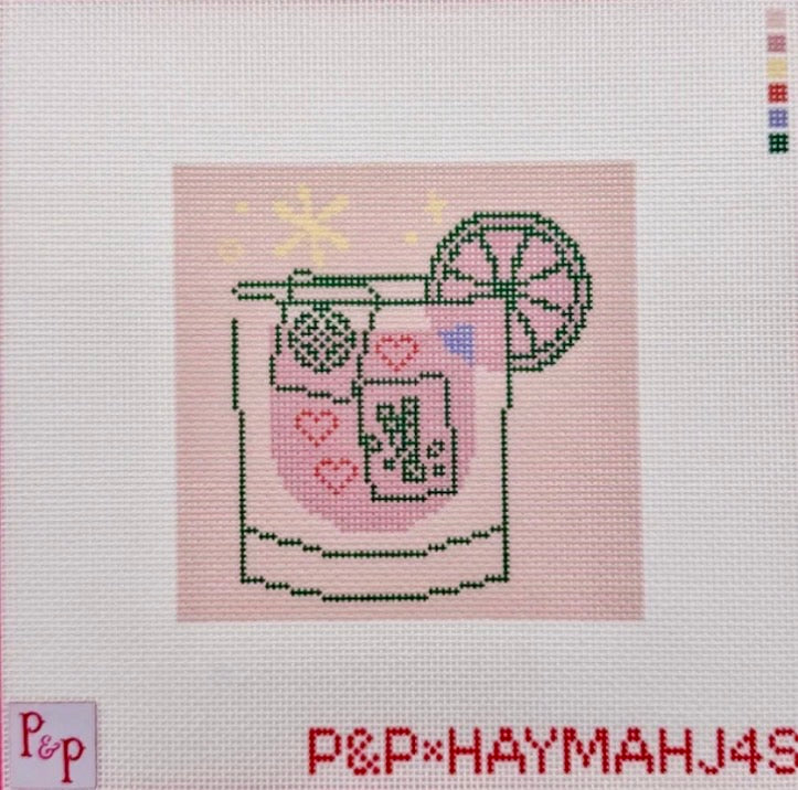 Pink Mahjong Coaster