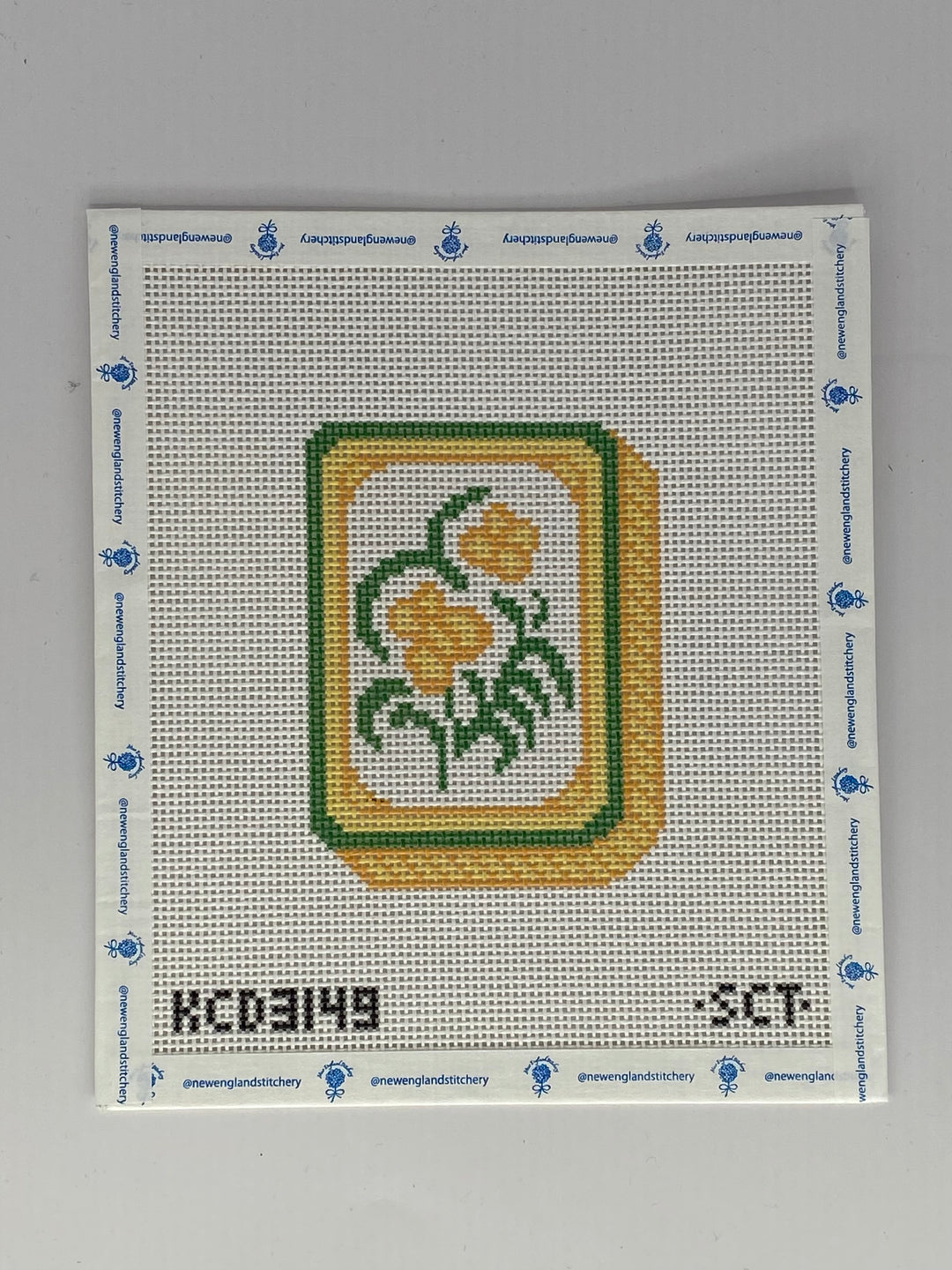 Yellow Mahjong Flower Tile