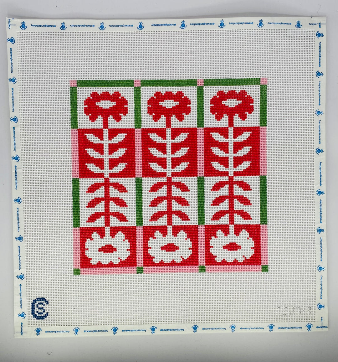 Flower Quilt - Red
