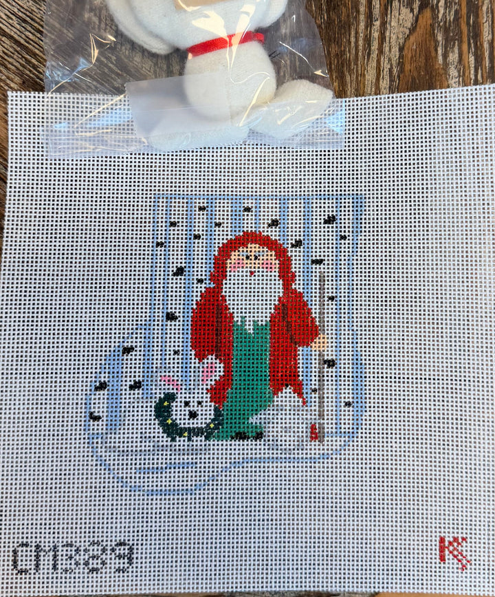 Woodland Santa Mini Sock with Bunny Insert - CM389