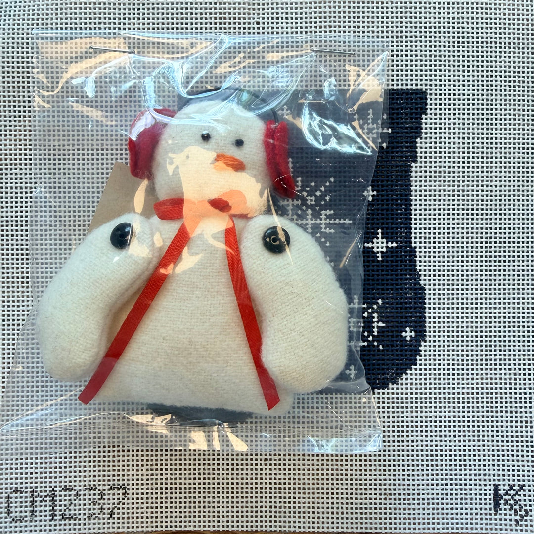 Snowflake Mini Sock with Snowman Insert - CM237