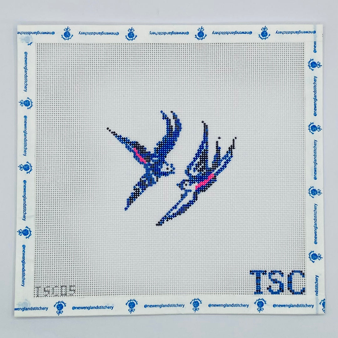 Blue Willow Deconstructed - Birds