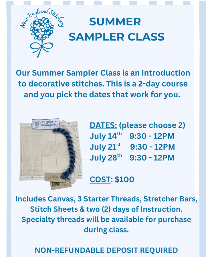 Summer Sampler: An Introduction to Decorative Stitches