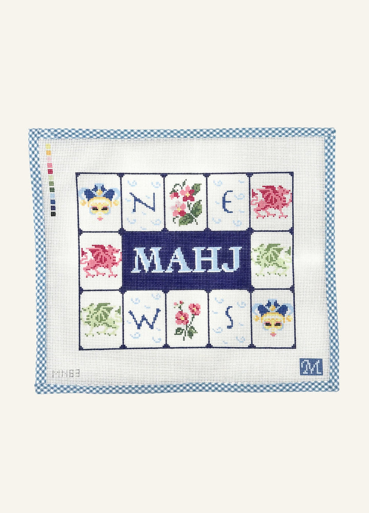 Mahj Tile Pouch (Blue)