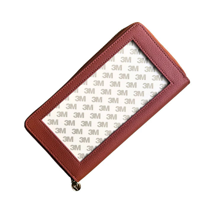 Cognac and Pink All-In Wallet