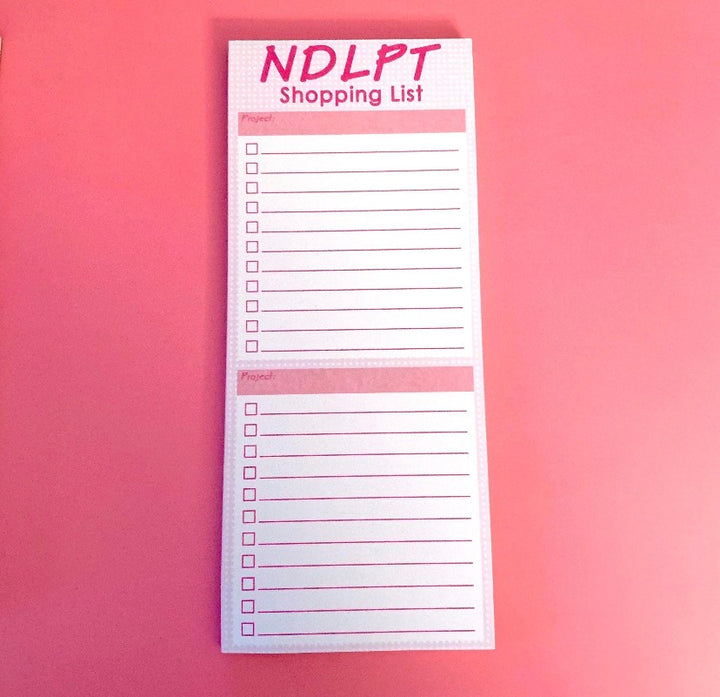 NDLPT Shopping List Notepad