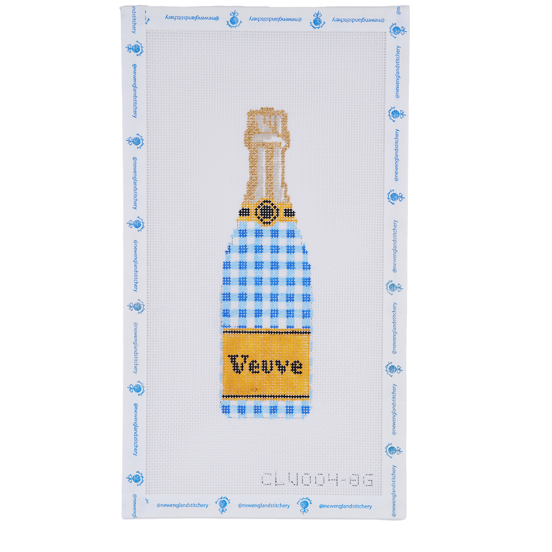 Blue Gingham Bottle