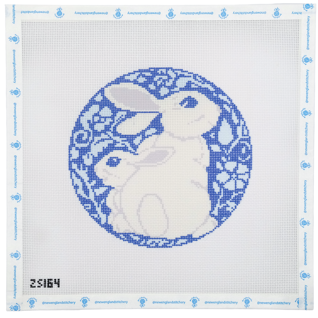 Blue and White Bunnies