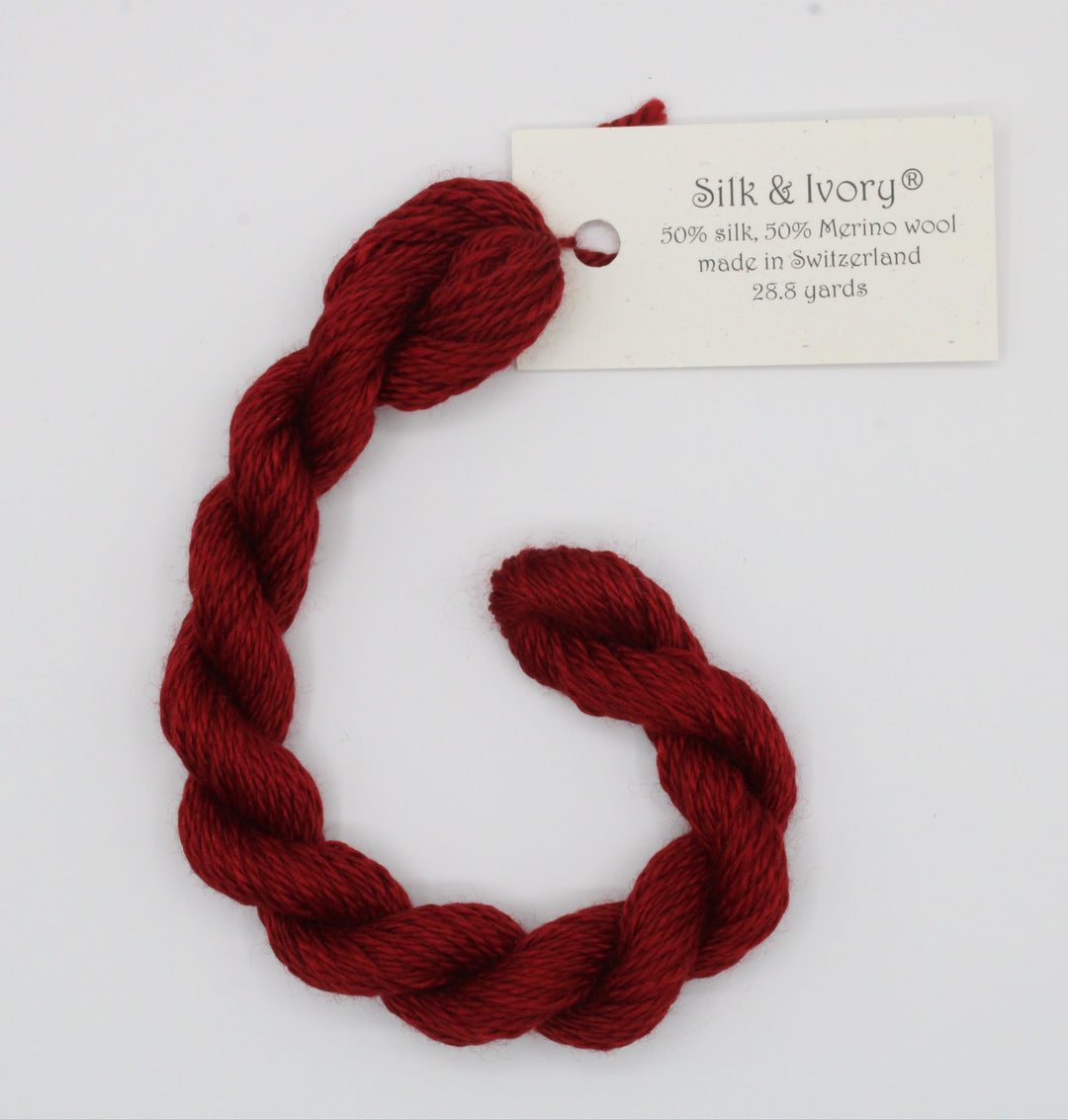 Silk and Ivory 14 Burgundy