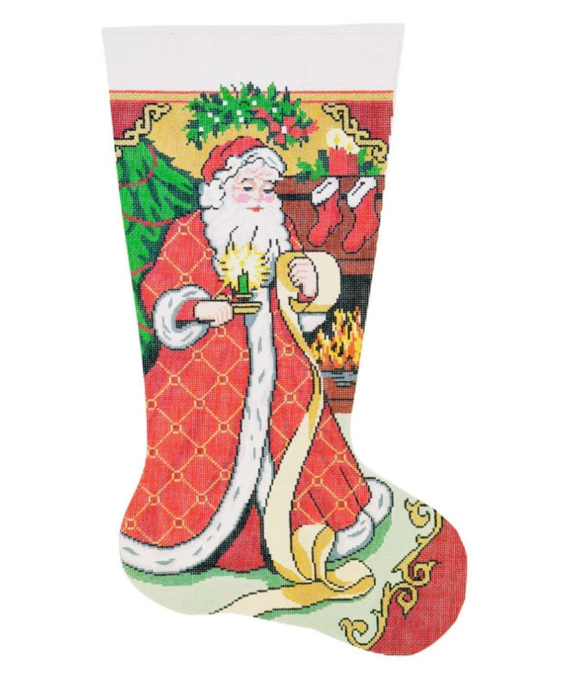 Santa's List Christmas Stocking