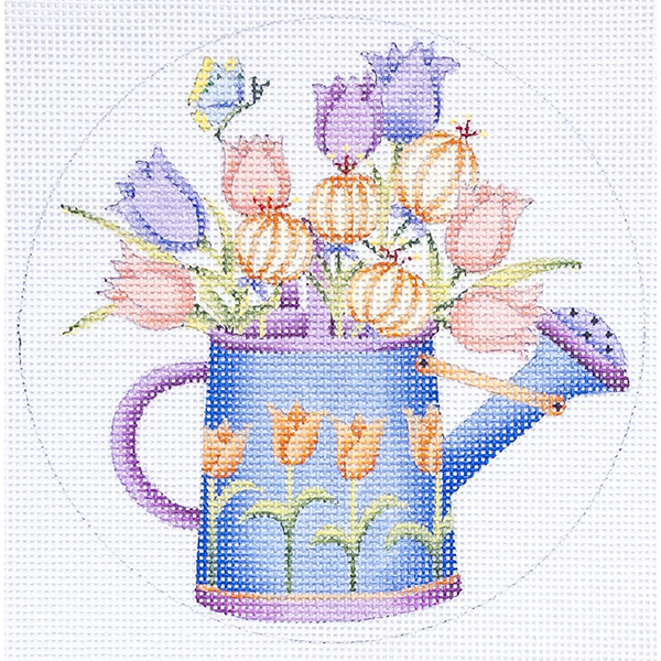 Spring Flower Watering Can