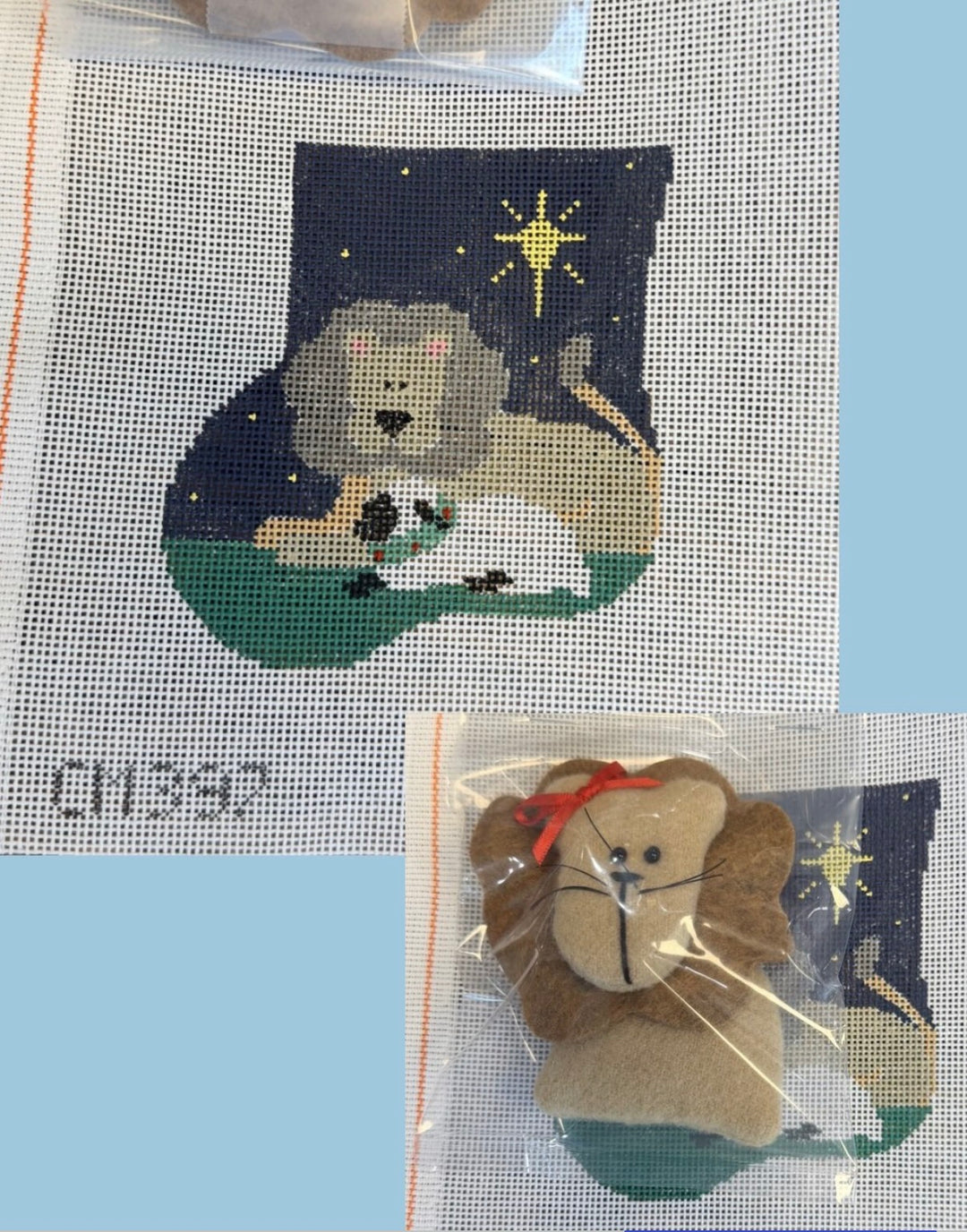 Lion and Lamb Mini Sock with Lion Insert - CM397