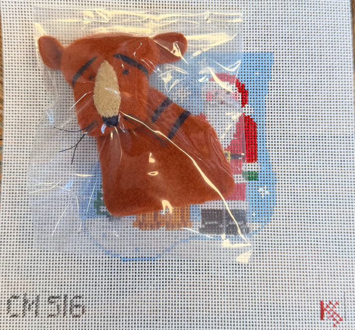 Tiger & Santa Mini Sock with Tiger Insert - CM516