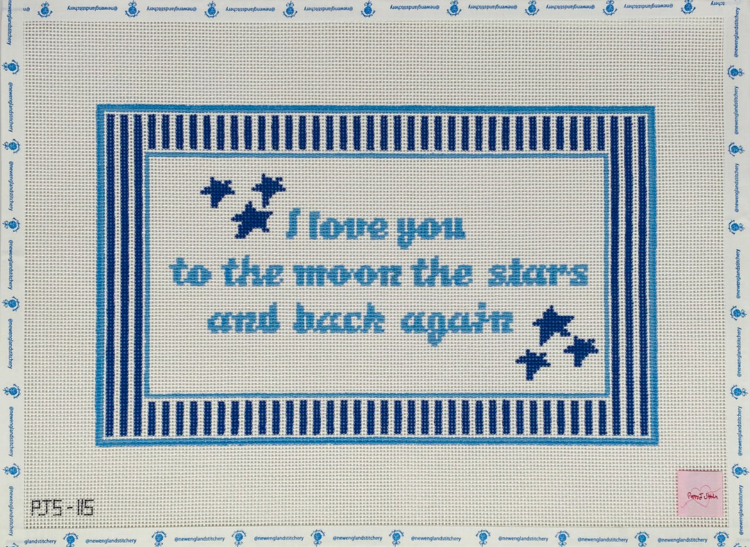I Love You to the Moon and Back - Blue