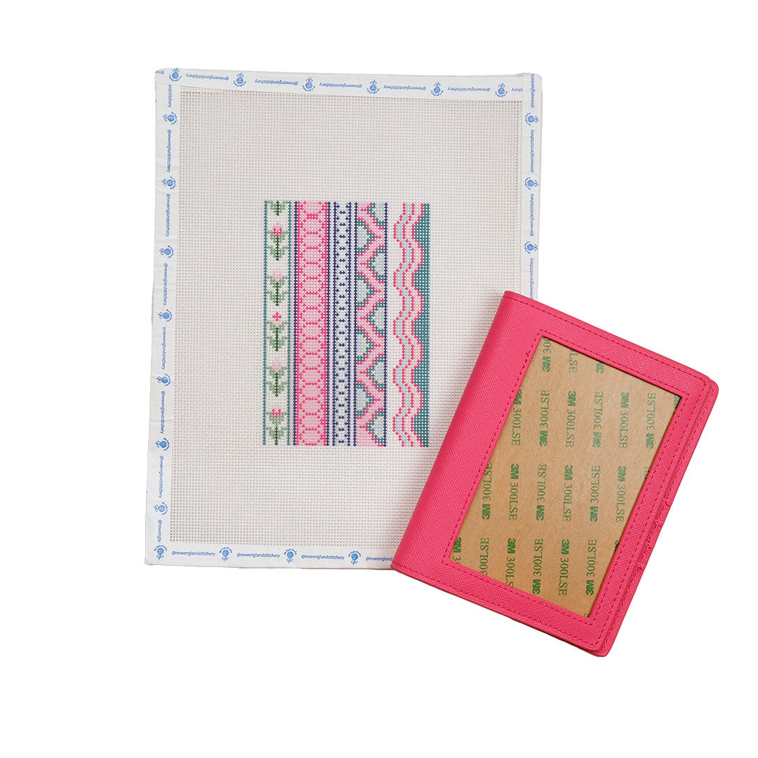 Hampton Event -Pink Passport Case with Spring Ribbons