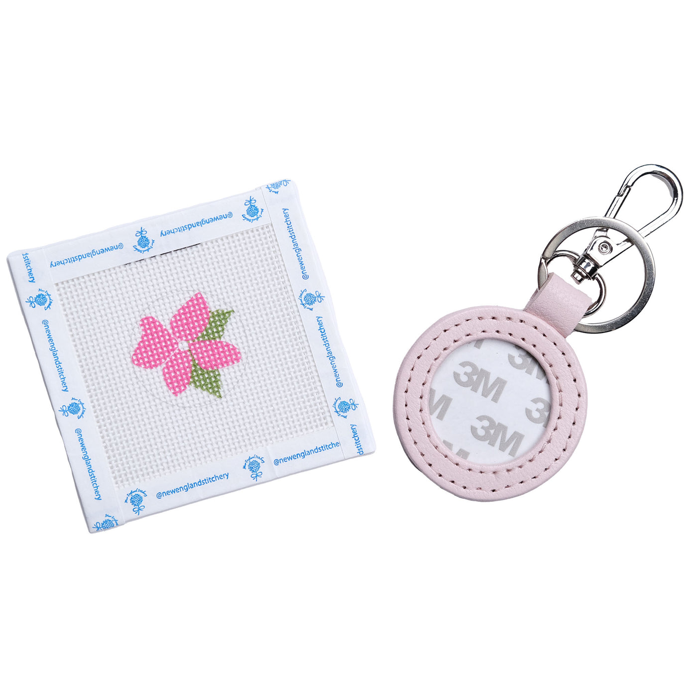 Pink Hydrangea Canvas and Light Pink Fob