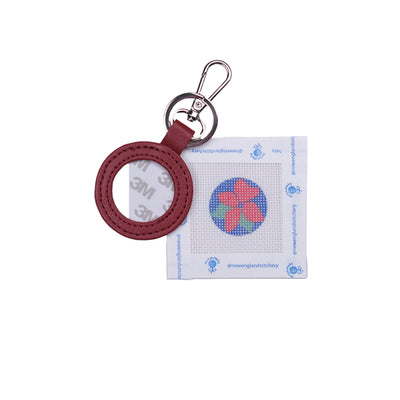 Flower Canvas and Cranberry Fob