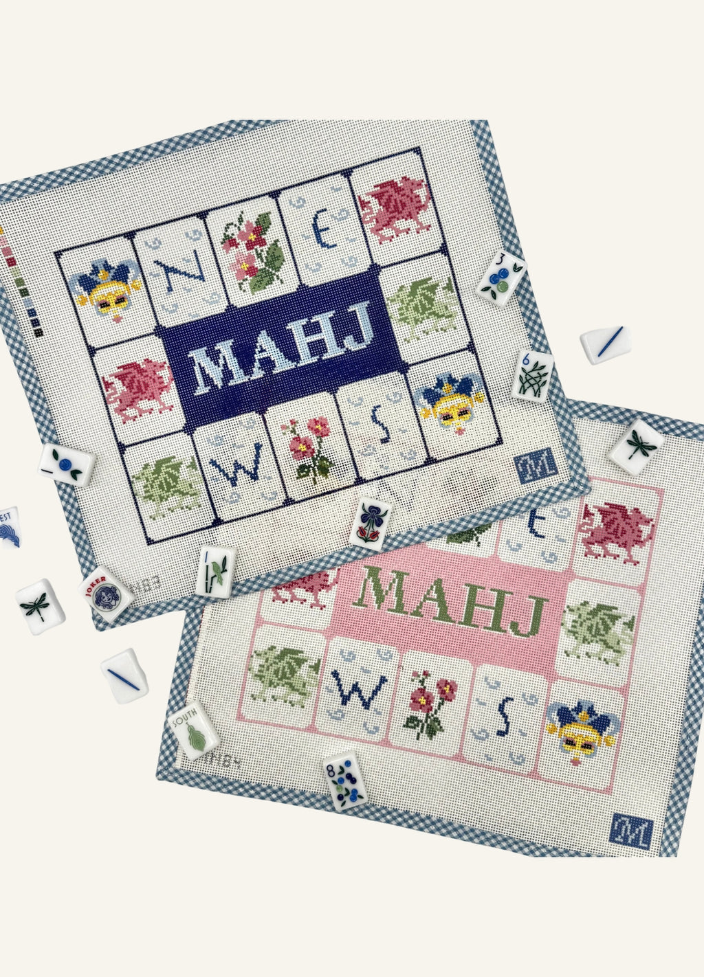 Mahj Tile Pouch (Blue)
