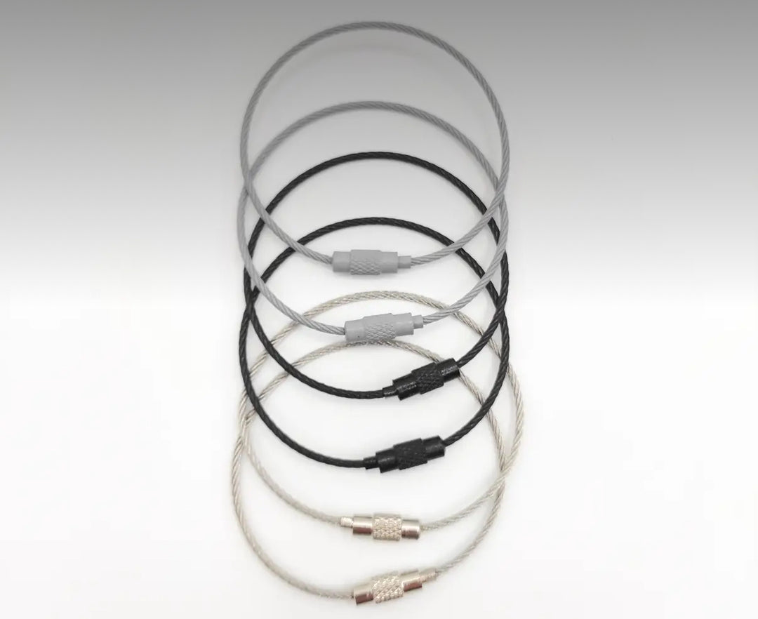 Grayscale Floss Bobbin Holder Ring