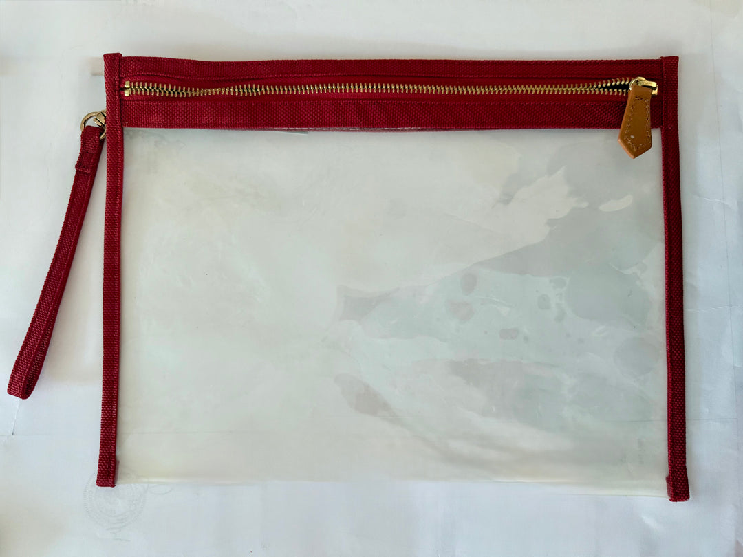 Red Terra Clear Pouch