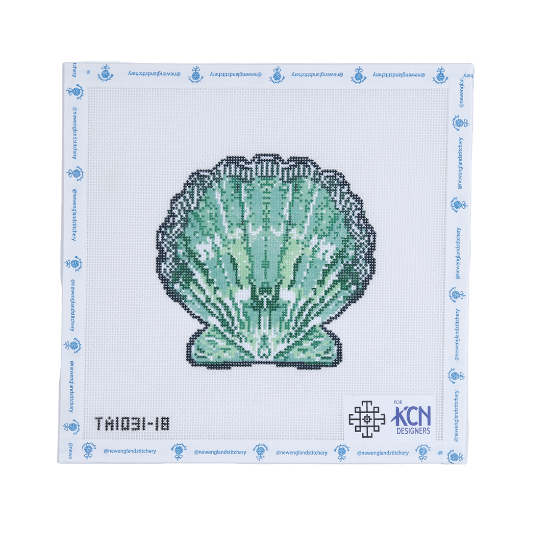 Green Scallop Ornament