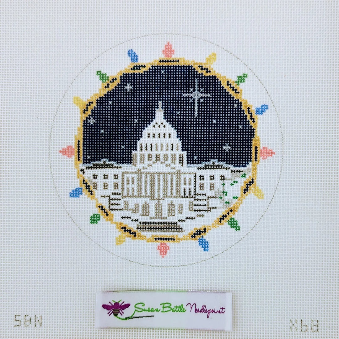 Capitol with Night Sky and Lights