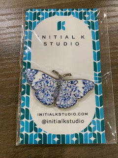 Needle Minder: Chinoiserie Butterfly Needle Minder