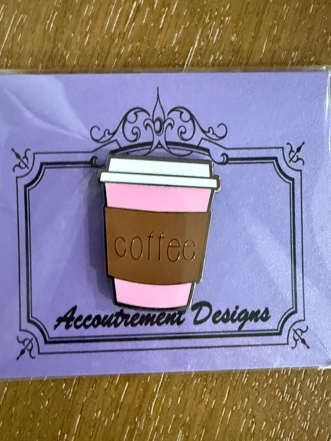 Pink Coffee Cup Needle Minder